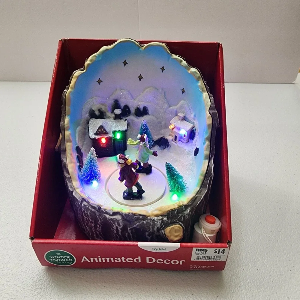 Winter Wonder Lane Animated Decor Still In Box